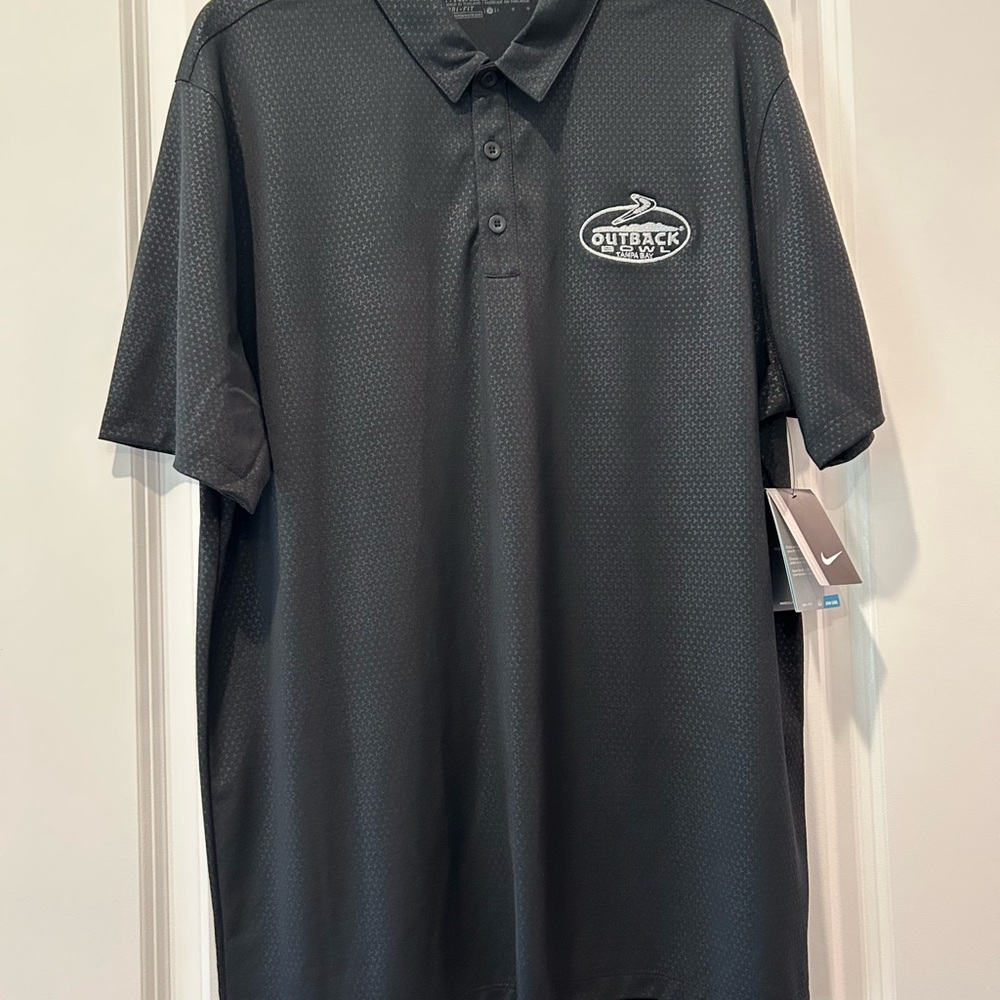 Nike Black Polo Shirt Outback Bowl